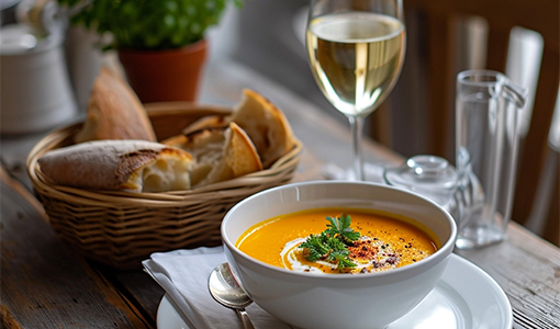 Top 4 Wein zu Kürbissuppe, deftige Wintergerichte